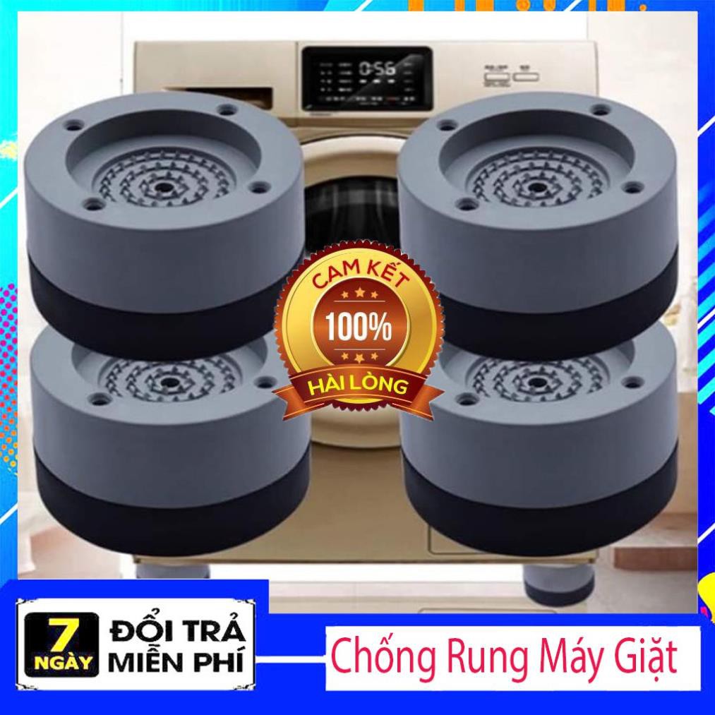 Bộ 4 miếng đệm cao su lót chân máy giặt chống rung chống ồn