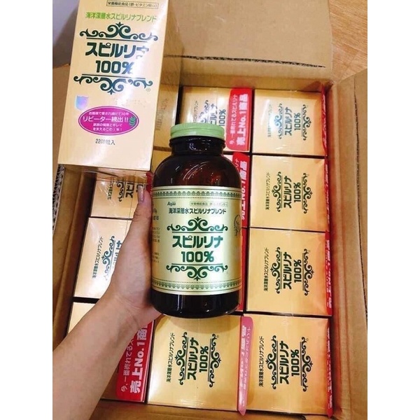 Tảo Xoắn Spirulina Nhật Bản Hộp 2200 Viên
