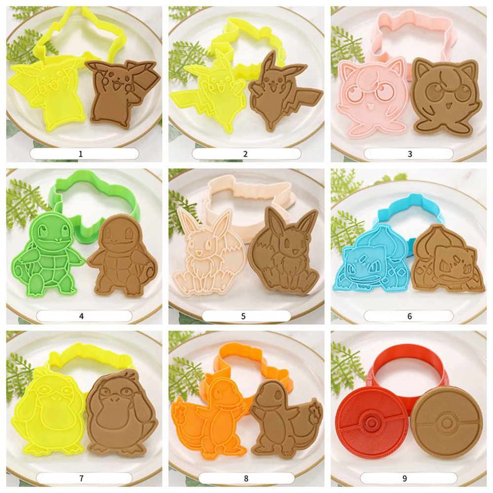 Epoch Khuôn Cắt Bánh Quy / Kẹo Đường Hình Pokemon 3d Siêu Bền