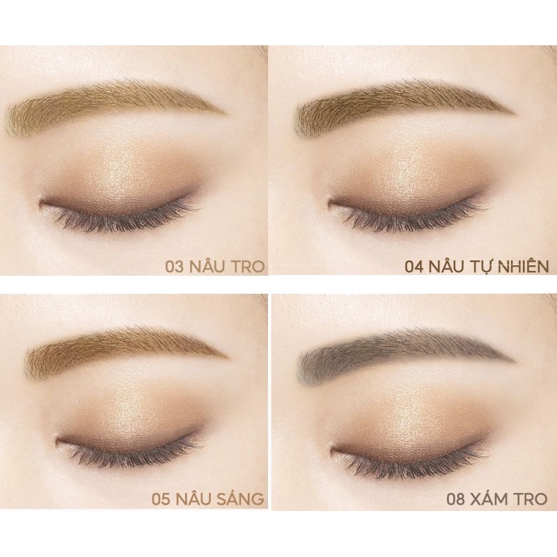 Chì Kẻ Mày Và Mí Mắt Hai Đầu Nét Mảnh, Lâu Trôi Kissme Heavy Rotation Eyebrow