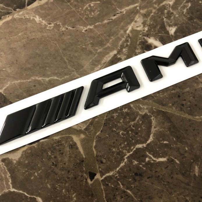 Sản Phẩm Decal tem chữ hợp kim inox AMG dán xe đuôi ô tô G40613 .
