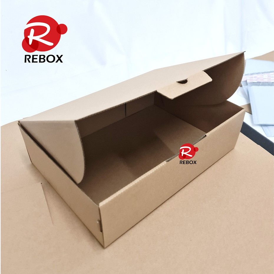 Hộp 35x25x10 nắp gài giá xưởng - Combo 25 hộp carton gói hàng quần áo quà tặng