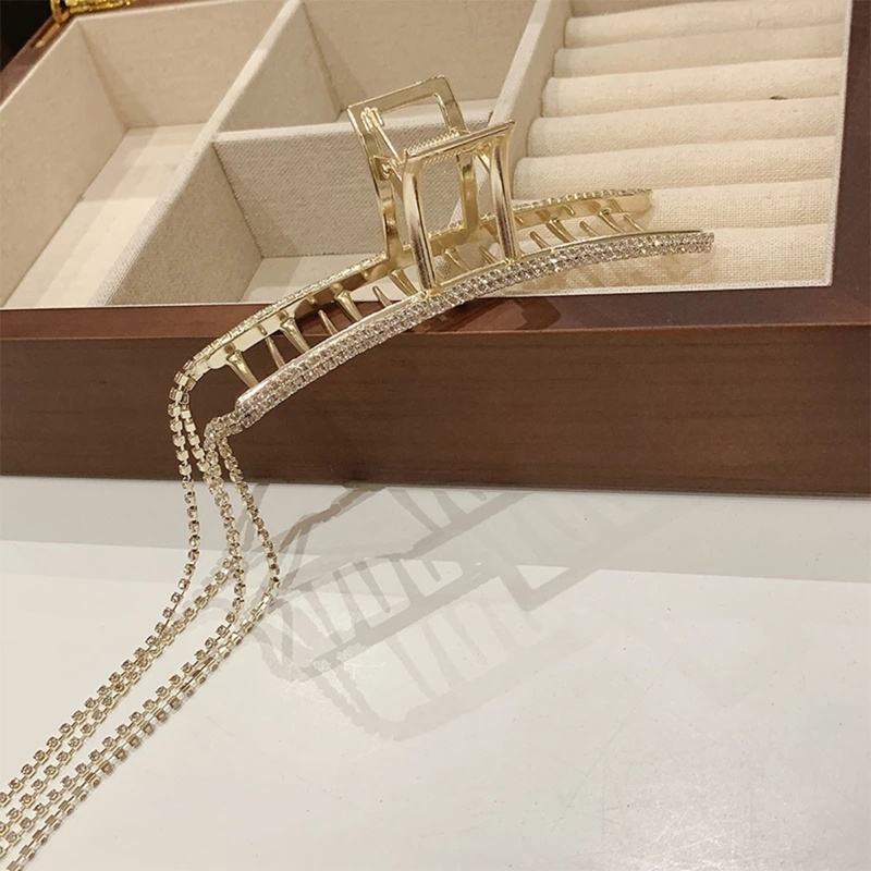 Kẹp Tóc Hình Cá Mập Đính Đá Thời Trang Cho Nữ