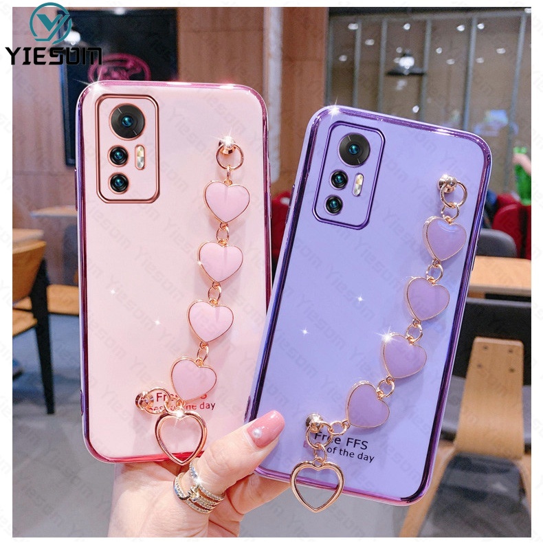 Ốp Điện Thoại Sang Trọng Có Dây Đeo Tay Cho Xiaomi Mi 12 11 10T Pro Mi 11 Lite Poco F3 X3 GT NFC X4 Pro 5G M4 M3 Pro