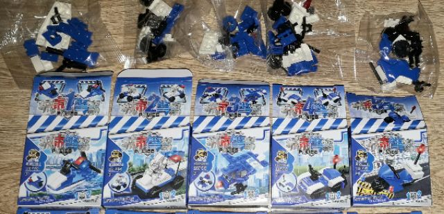 Sét LegoCity 10 hộp lắp ráp 52006 phương tiện giao thông cảnhSát có nhiều chi tiết bằng nhựa ABS trọn bộ