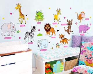 Decal dán tường hình thú
