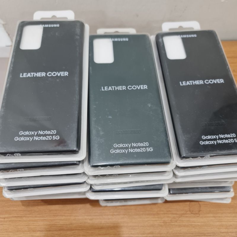 Ốp lưng Samsung Note 20 Leather Cover, ốp lưng Da thật 100%, chống sốc, nguyên seal chính hãng