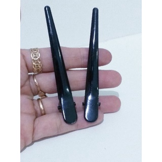 Set 2 Kẹp mỏ vịt kim loại màu đen