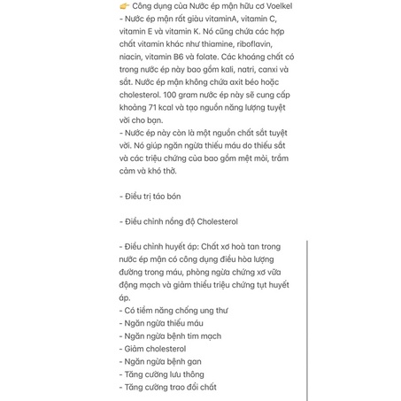 Nước ép mận hữu cơ Voelkel 750ml