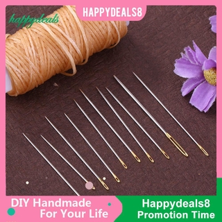 Happy 16pcs/set Hand Sewing Needles Kit Household ​Leather Carpet Repair Tools