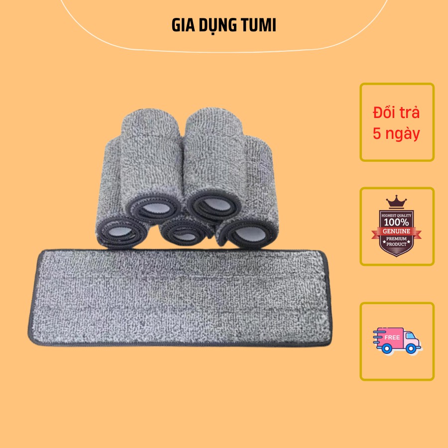 Miếng thay thế cây lau nhà tự vắt (12x32 cm) Bông lau nhà hình chữ nhật