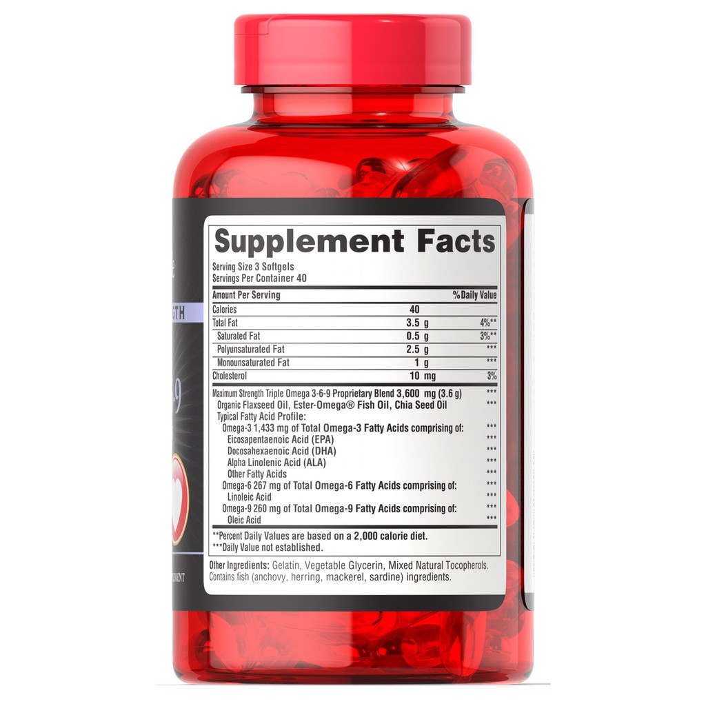 [CHÍNH HÃNG]Viên uống đẹp da tăng cường hệ miễn dịch  Premium Maximum Strength Triple Omega 120 viên | Thế Giới Skin Care