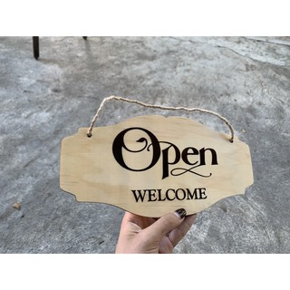 BẢNG OPEN CLOSED KHẮC LASER