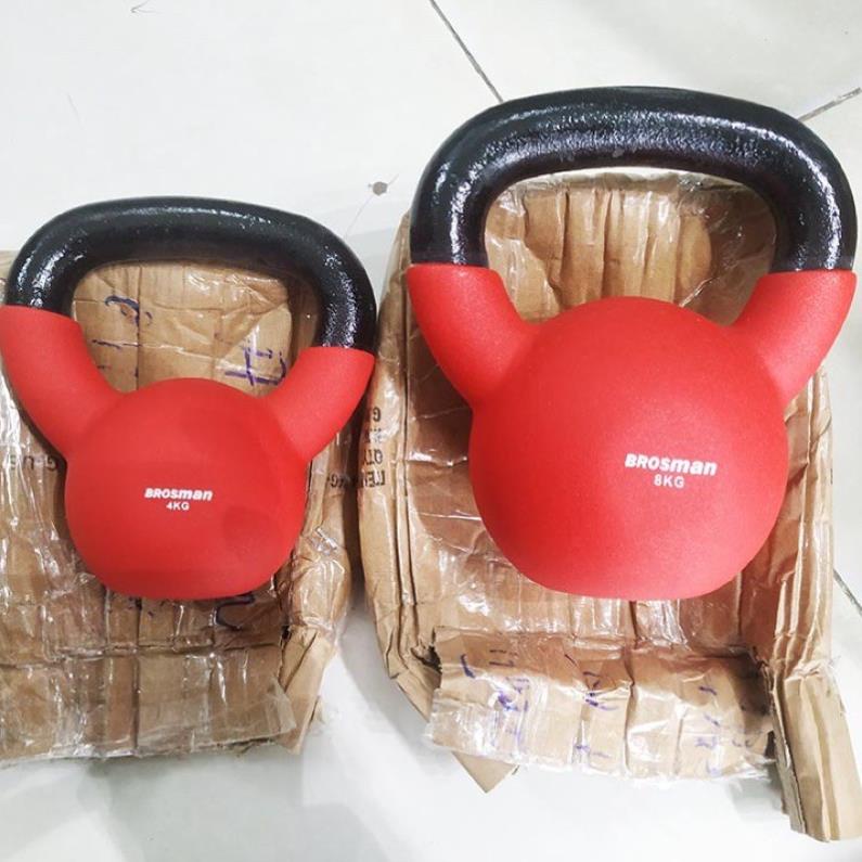 Tạ bình vôi 4kg tập squat chính hãng Brosman, tạ ấm 4kg - QUYENSPORTS