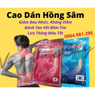 Cao Dán Hồng Sâm Hàn Quốc Giúp Giảm Đau Cơ, Thắt Lưng, Vai, Cổ Và Khớp Gối - Bầu Trời Vạn Sắc