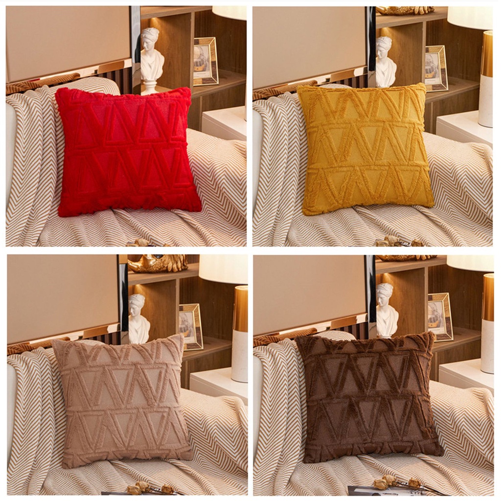 Daphne Vỏ Bọc Gối Sofa Vải Nhung Mềm Hình Vuông Nhiều Màu Phong Cách Boho
