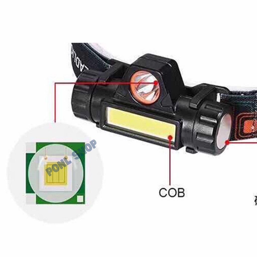 Đèn pin đội đầu 2 BÓNG 101