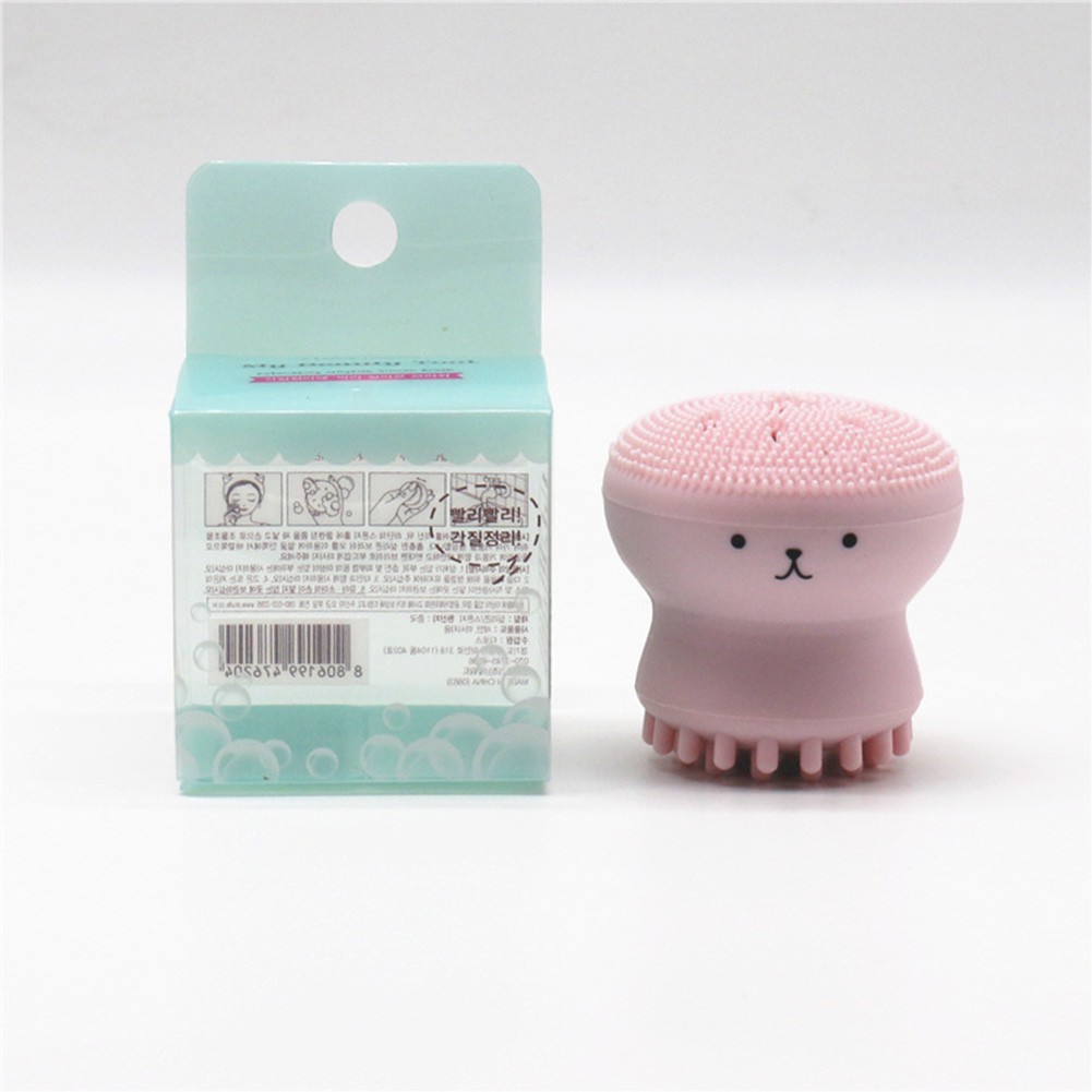 Cọ rửa mặt bằng chất liệu silicon mềm mại hình bạch tuột xinh xắn | BigBuy360 - bigbuy360.vn