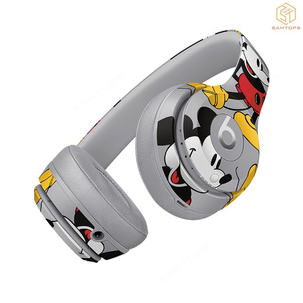 Tai Nghe Chụp Tai Beats Solo3 Kết Nối Bluetooth Không Dây Rảnh Tay Có Micro Phiên Bản Kỷ Niệm 90 Năm Mickey Hàng cao cấp