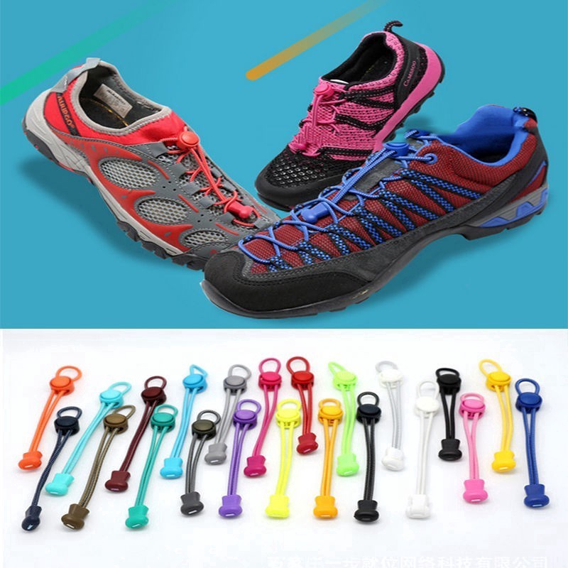 Hot 2 Khóa Dây Giày Thể Thao Không Cần Buộc