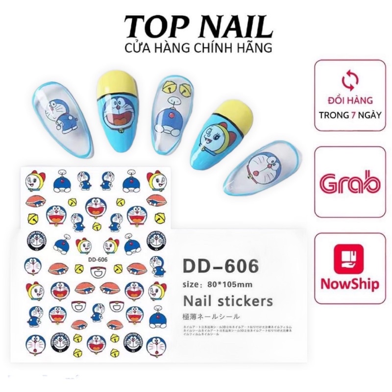 Sticker nail,hình dán móng hoạt hình