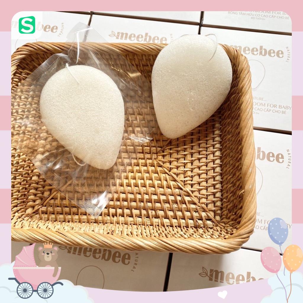 Bông tắm hữu cơ Oganic MeeBee tạo bọt siêu mềm