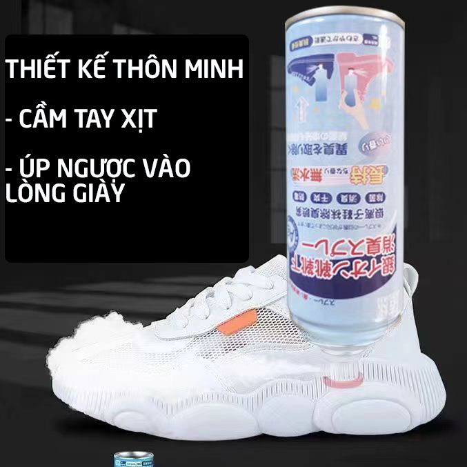 Chai xịt khử mùi giày nano bạc đa năng JIXUAN khử mùi hôi giày, hôi chân, mùi tất, tủ giày lâu năm