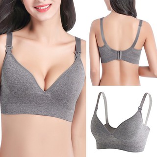 BTG1 Women Seamless Solid Maternity Nursing Bra