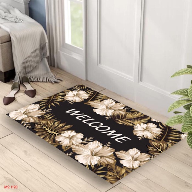 Thảm Lau chân thảm để nhà tắm 3D 40x60cm