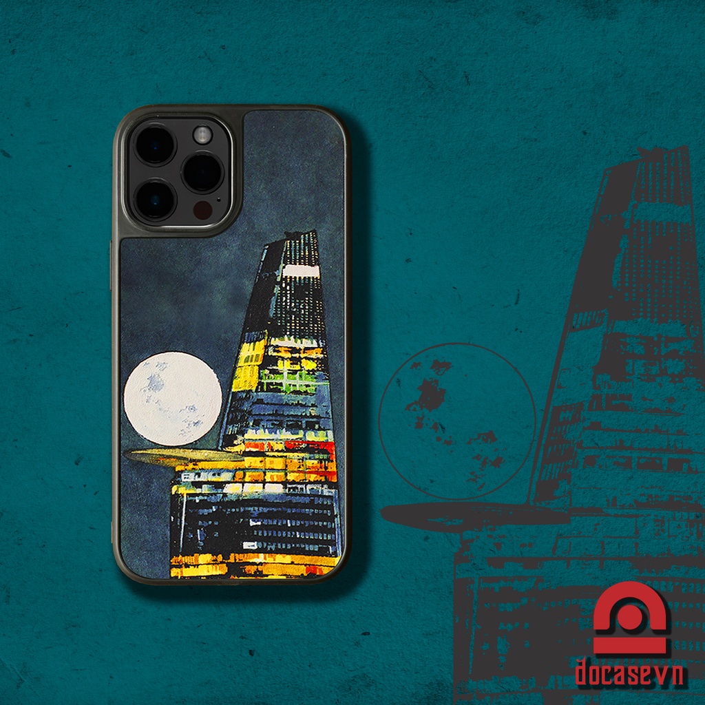 Ốp da Đỏ Case - mẫu Bitexco - Ốp iphone/samsung - Docase.vn