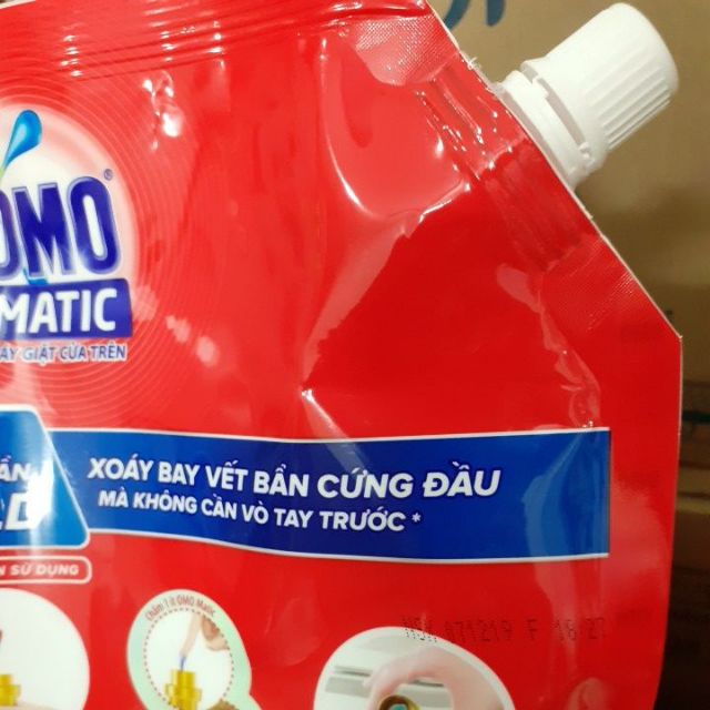 Nước giặt Omo Matic cửa trên túi 4kg