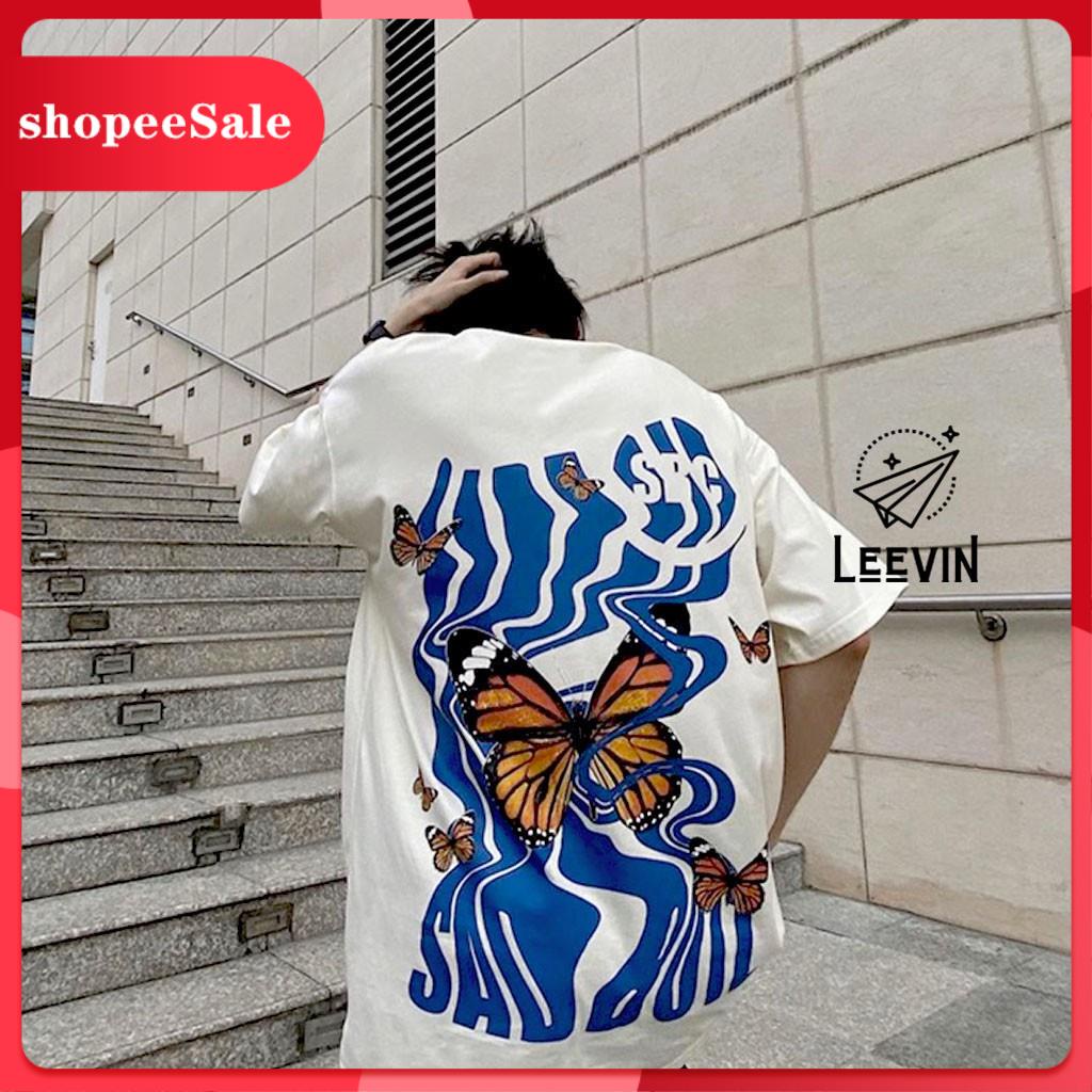 Áo Thun SADBOIZ AINTCRY Bướm Form Rộng Unisex Nam Nữ - áo phông tay lỡ phong cách Ulzzang