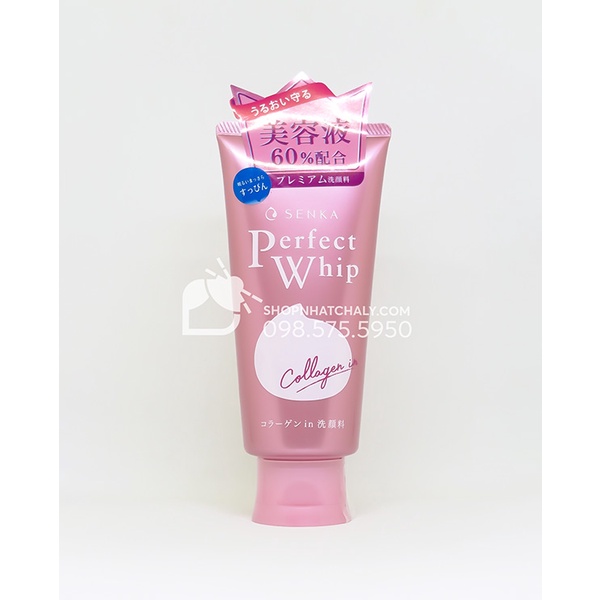 Sữa rửa mặt Perfect Whip màu hồng Collagen In chống lão hoá của Nhật Bản. Mẫu mới nhất vừa về