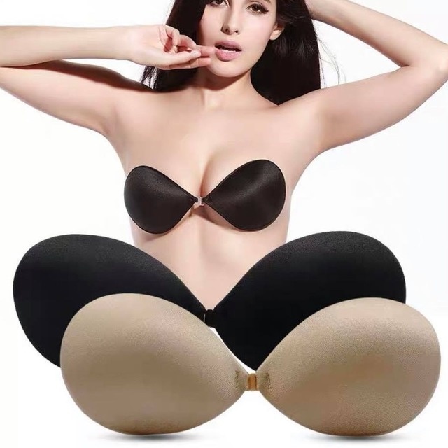 Phụ nữ Khóa trước Đẩy lên Dán ngực / Núm vú tròn Nắp đậy Áo ngực chống trượt / Phụ nữ Gom áo lót vô hình / đám cưới