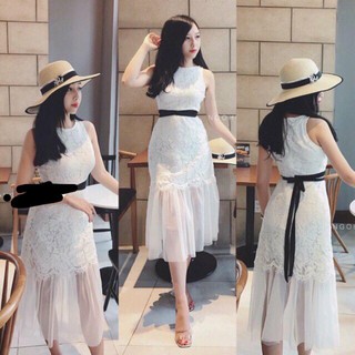 Đầm ren đuôi cá