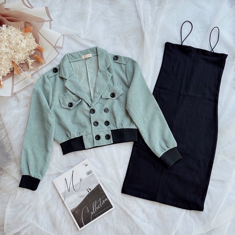 Áo khoác vest nhung sang chảnh kèm ảnh thật 🍓🍓🍓u | BigBuy360 - bigbuy360.vn