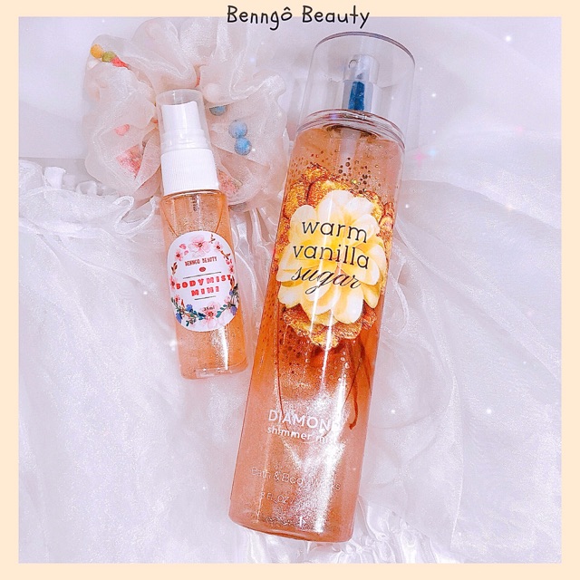 [BILL MỸ] WARM VANILLA SUGAR - BỘ XỊT THƠM DƯỠNG THỂ BATH AND BODY WORKS