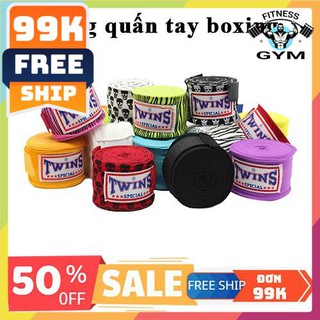 FREESHIP 🎁 Băng đa quấn tay đấm bốc Twins ⚡ Băng quấn tay boxing tập muay thai 5m