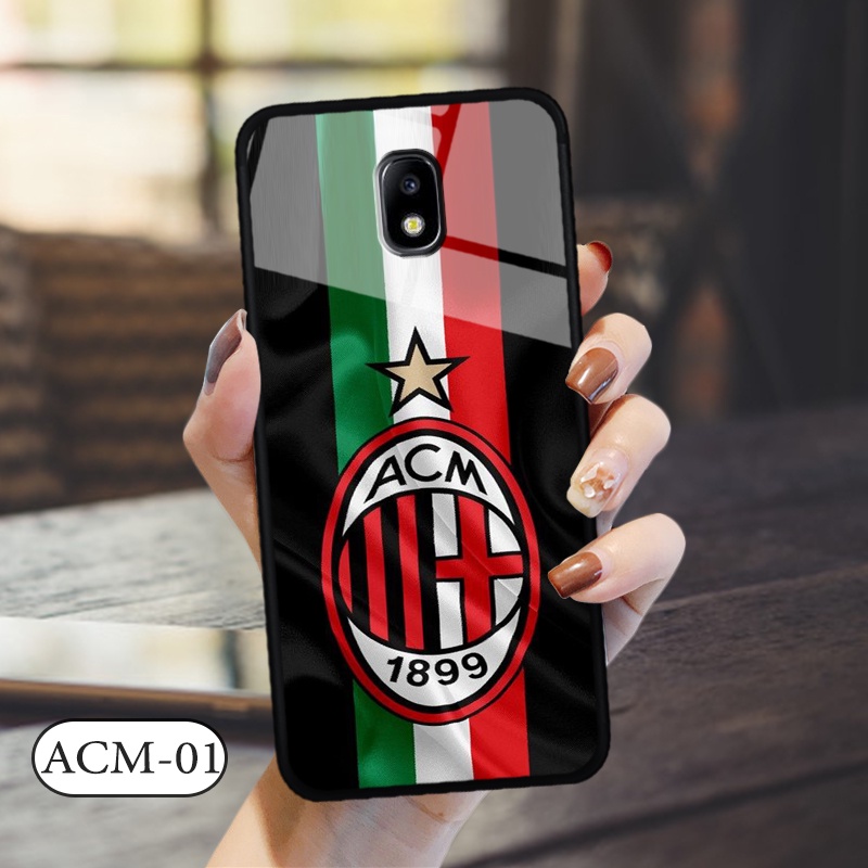 Ốp đội bóng Samsung Galaxy J3 Pro 2018  - Lưng kính cường lực