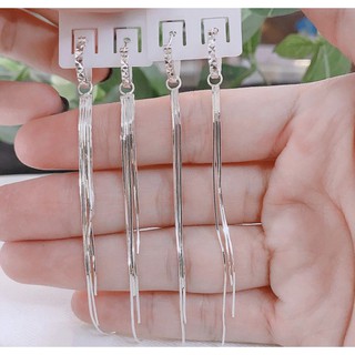 BÔNG TAI BẠC TUA DÀI MỚI