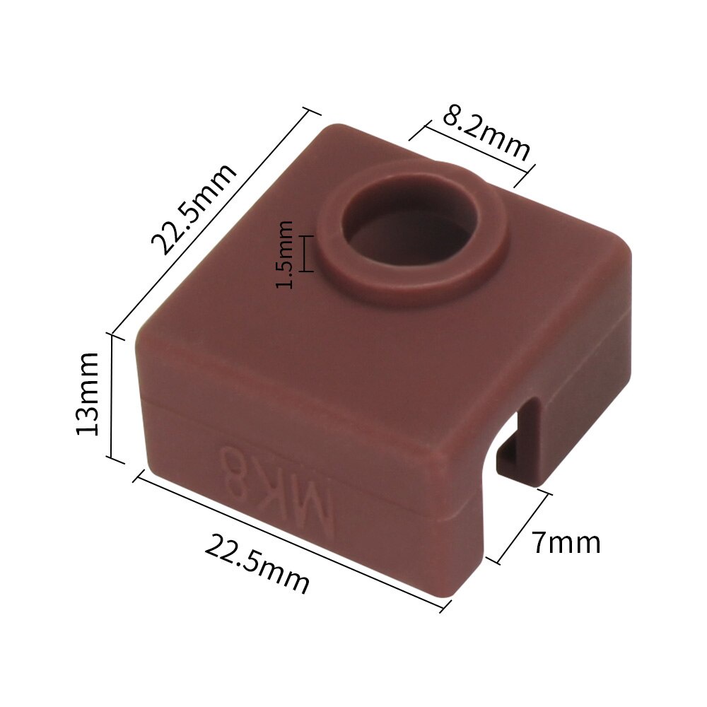 Bọc Silicon Cách Nhiệt Cho Đầu Phun MK8 Máy In 3D