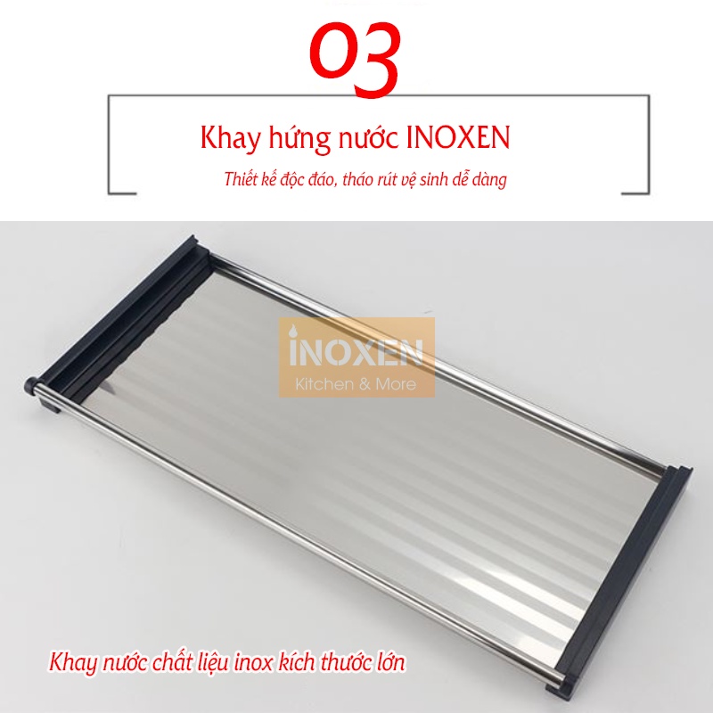 Giá úp bát đĩa trong tủ bếp INOXEN