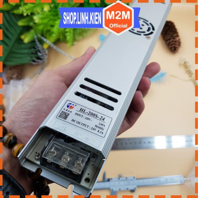 Nguồn 24V 8.3A Loại Mỏng 306x50x22MM Nguồn tổ ong 24V 200W