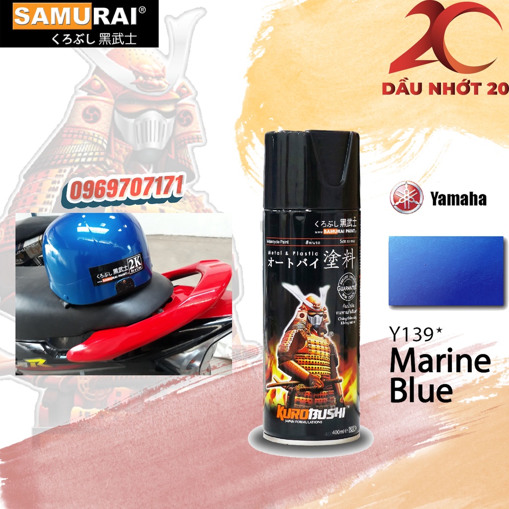 Samurai Paint chai sơn màu xanh Y139*