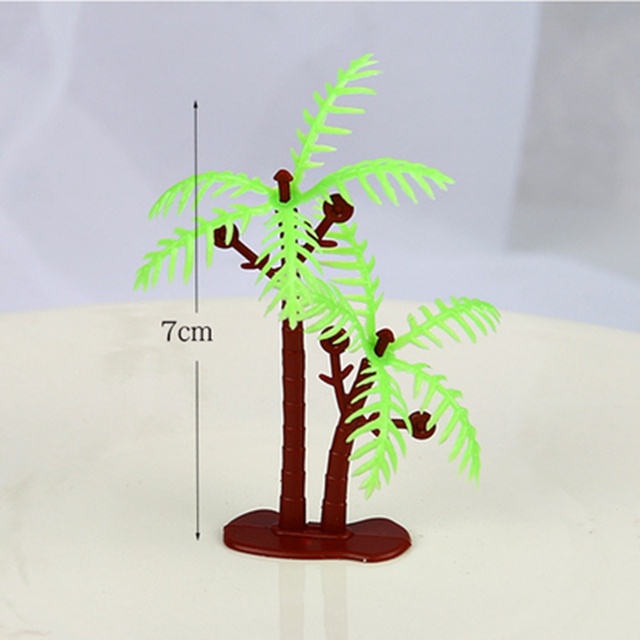 Set 6 Xe Đồ Chơi Hoạt Hình Trang Trí Bánh Kem Cho Bé