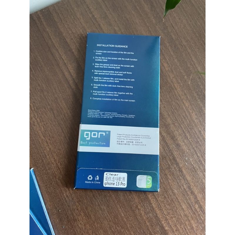 Combo 5 bộ dán viền gor iPhone 13 Pro max , 13 Pro , 13 chính hãng Gor