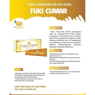 Gel chấm mụn FUKICUMAR tuýp 20g