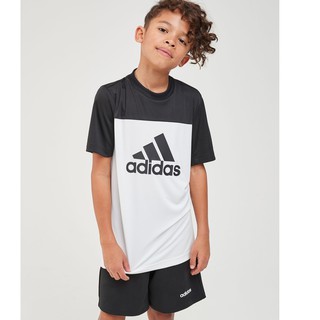 Bộ thể thao cộc tay adidas chất cotton cho bé trai size 4-12 tuổi