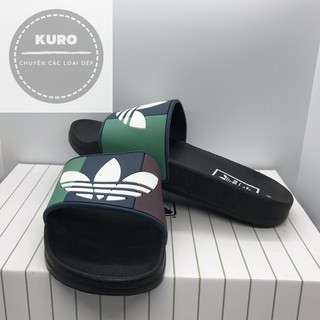 Dép quai ngang 𝐀𝐃𝐈𝐃𝐀𝐒 nam nữ , dép lê nam 3 lá hàng xuất dư - Ts store dép