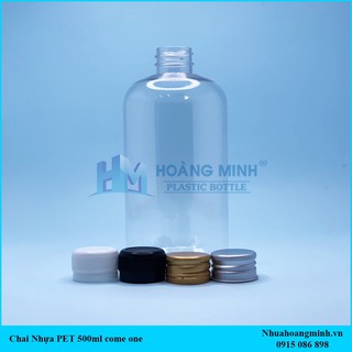 Chai nhựa  500ml (tròn ú, tròn,vuông,...) đựng trà sữa, nước ép, giá xuất xưởng.